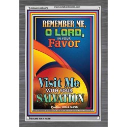 VIIST ME WITH YOUR SALVATION   Frame Scriptural Dcor   (GWANCHOR8070)   "25x33"