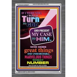 TURN TO GOD   Scripture Wooden Frame   (GWANCHOR8077)   "25x33"