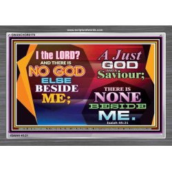 A JUST GOD   Framed Bible Verse Online   (GWANCHOR8170)   "33x25"