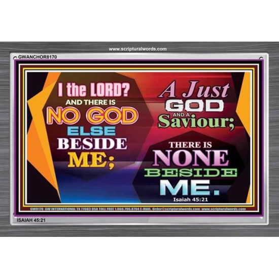 A JUST GOD   Framed Bible Verse Online   (GWANCHOR8170)   