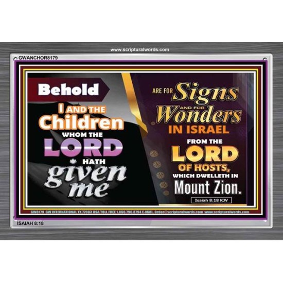 SIGNS AND WONDERS   Framed Office Wall Decoration   (GWANCHOR8179)   