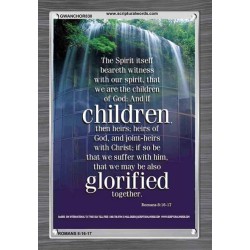 WE ARE THE CHILDREN OF GOD   Scriptural Portrait Acrylic Glass Frame   (GWANCHOR830)   "25x33"