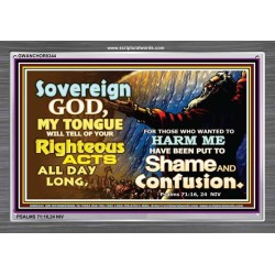 RIGHTEOUS ACTS   Bible Verses Frame Online   (GWANCHOR8344)   