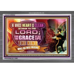 A CLEAN HEART   Bible Verses Frame Art Prints   (GWANCHOR8502)   "33x25"