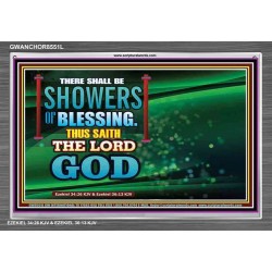 SHOWERS OF BLESSINGS   Encouraging Bible Verses Frame   (GWANCHOR8551L)   