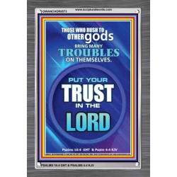 TRUST IN THE LORD   Framed Bible Verse   (GWANCHOR8573)   "25x33"