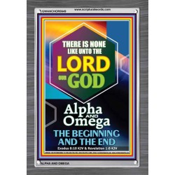 ALPHA AND OMEGA BEGINNING AND THE END   Framed Sitting Room Wall Decoration   (GWANCHOR8649)   