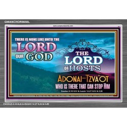 ADONAI TZVA'OT - LORD OF HOSTS   Christian Quotes Frame   (GWANCHOR8650L)   