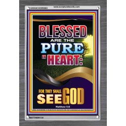 THEY SHALL SEE GOD   Scripture Art Acrylic Glass Frame   (GWANCHOR8663)   