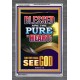 THEY SHALL SEE GOD   Scripture Art Acrylic Glass Frame   (GWANCHOR8663)   