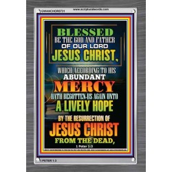 ABUNDANT MERCY   Scripture Wood Frame Signs   (GWANCHOR8731)   "25x33"