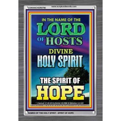 THE SPIRIT OF HOPE   Bible Verses Wall Art Acrylic Glass Frame   (GWANCHOR8798)   