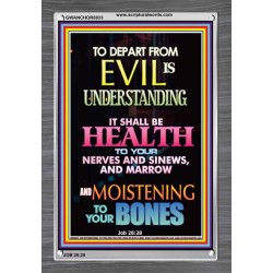 WISDOM IS HEALTH   Inspirational Wall Art Frame   (GWANCHOR8833)   "25x33"