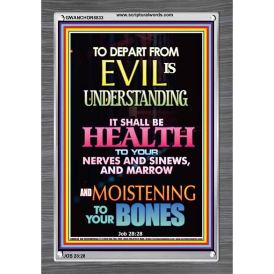 WISDOM IS HEALTH   Inspirational Wall Art Frame   (GWANCHOR8833)   