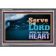 WITH ALL YOUR HEART   Framed Religious Wall Art    (GWANCHOR8846L)   