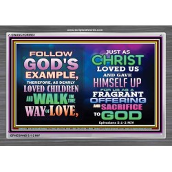 WALK IN LOVE   Inspiration Wall Art Frame   (GWANCHOR8931)   "33x25"