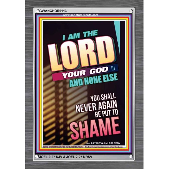 YOU SHALL NOT BE PUT TO SHAME   Bible Verse Frame for Home   (GWANCHOR9113)   