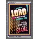 YOU SHALL NOT BE PUT TO SHAME   Bible Verse Frame for Home   (GWANCHOR9113)   