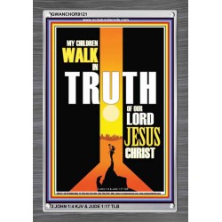 WALK IN THE TRUTH   Large Framed Scripture Wall Art   (GWANCHOR9121)   "25x33"