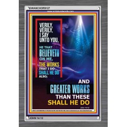 VERILY VERILY I SAY TO YOU   Frame Bible Verses Online   (GWANCHOR9127)   "25x33"