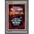 WE BROUGHT NOTHING TO THE WORLD   Frame Scriptures Dcor   (GWANCHOR9147)   "25x33"