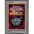 WE BROUGHT NOTHING TO THE WORLD   Framed Scriptural Dcor   (GWANCHOR9147B)   "25x33"