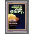 VAIN GLORY   Bible Verses Wall Art Acrylic Glass Frame   (GWANCHOR9196)   "25x33"