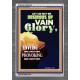 VAIN GLORY   Bible Verses Wall Art Acrylic Glass Frame   (GWANCHOR9196)   