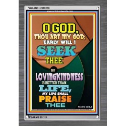 YOUR LOVING KINDNESS IS BETTER THAN LIFE   Biblical Paintings Acrylic Glass Frame   (GWANCHOR9239)   