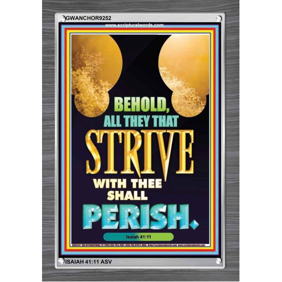 ALL THEY THAT STRIVE WITH YOU   Contemporary Christian Poster   (GWANCHOR9252)   