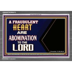 WHAT ARE ABOMINATION TO THE LORD   Large Framed Scriptural Wall Art   (GWANCHOR9273)   "33x25"