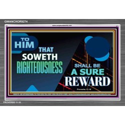 SOW TO RIGHTEOUSNESS   Frame Scriptural Wall Art   (GWANCHOR9274)   
