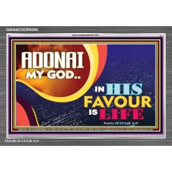 ADONAI MY GOD   Bible Verse Framed for Home Online   (GWANCHOR9288)   