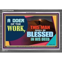 BE A DOER OF THE WORD OF GOD   Frame Scriptures Dcor   (GWANCHOR9306)   "33x25"