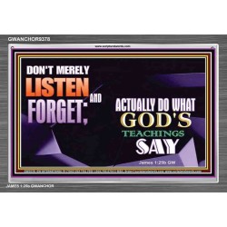 ACTUALLY DO WHAT GOD'S TEACHINGS SAY   Printable Bible Verses to Framed   (GWANCHOR9378)   