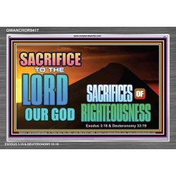 SACRIFICES OF RIGHTEOUSNESS   Framed Scriptural Dcor   (GWANCHOR9417)   