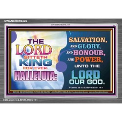 SALVATION GLORY HONOUR POWER    Framed Scripture    (GWANCHOR9425)   