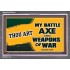 WEAPONS OF WAR   Christian Quotes Framed   (GWANCHOR9434)   "33x25"