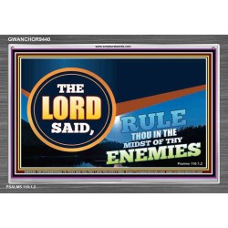RULE IN THE MIDST OF THY ENEMIES   Contemporary Christian Poster   (GWANCHOR9440)   