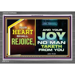 YOUR HEART SHALL REJOICE   Christian Wall Art Poster   (GWANCHOR9464)   