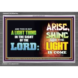 A LIGHT THING   Christian Paintings Frame   (GWANCHOR9474c)   "33x25"