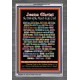NAMES OF JESUS CHRIST WITH BIBLE VERSES    Religious Art Acrylic Glass Frame   (GWANCHORJESUSCHRISTPORTRAIT)   