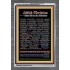 NAMES OF JESUS CHRIST WITH BIBLE VERSES IN GERMAN LANGUAGE {Namen Jesu Christi}   Acrylic Glass Frame   (GWANCHORNAMESOFCHRISTDEUTSCH)   "25x33"