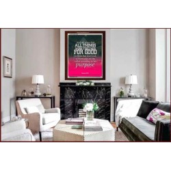 ALL THINGS WORK FOR GOOD TO THEM THAT LOVE GOD   Acrylic Glass framed scripture art   (GWARISE1036)   