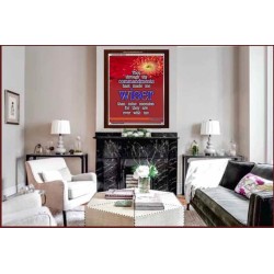 WISER THAN MINE ENEMIES   Scriptural Portrait Wooden Frame   (GWARISE1590A)   "25x33"