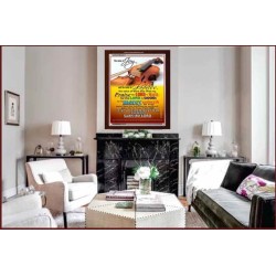 THE VOICE OF JOY   Scripture Wooden Framed Signs   (GWARISE3017)   