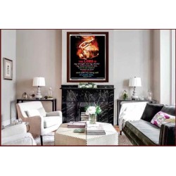 WITH MY SONG WILL I PRAISE HIM   Framed Sitting Room Wall Decoration   (GWARISE4538)   "25x33"