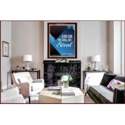 YOU SHALL NOT STEAL   Bible Verses Framed for Home Online   (GWARISE5411)   "25x33"