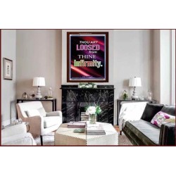 THOU ART LOOSED FROM THINE INFIRMITY   Large Framed Scripture Wall Art   (GWARISE6439)   