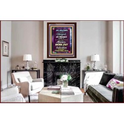 WORK OUT YOUR SALVATION   Christian Quote Frame   (GWARISE6777)   "25x33"